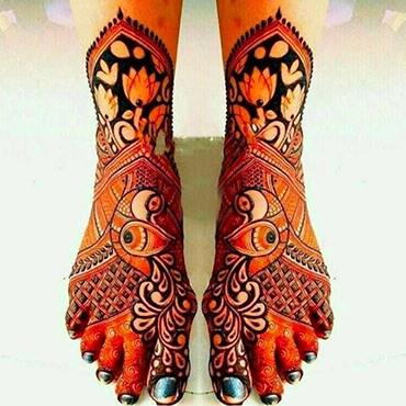 Leg Mehandi Designs in Hyderabad